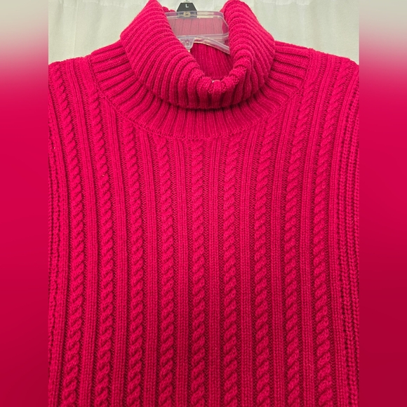 VVB VICTORIA BECKHAM BURGUNDY COTTON AND WOOL SLEEVELESS SWEATER UK Sz M - Picture 4 of 14